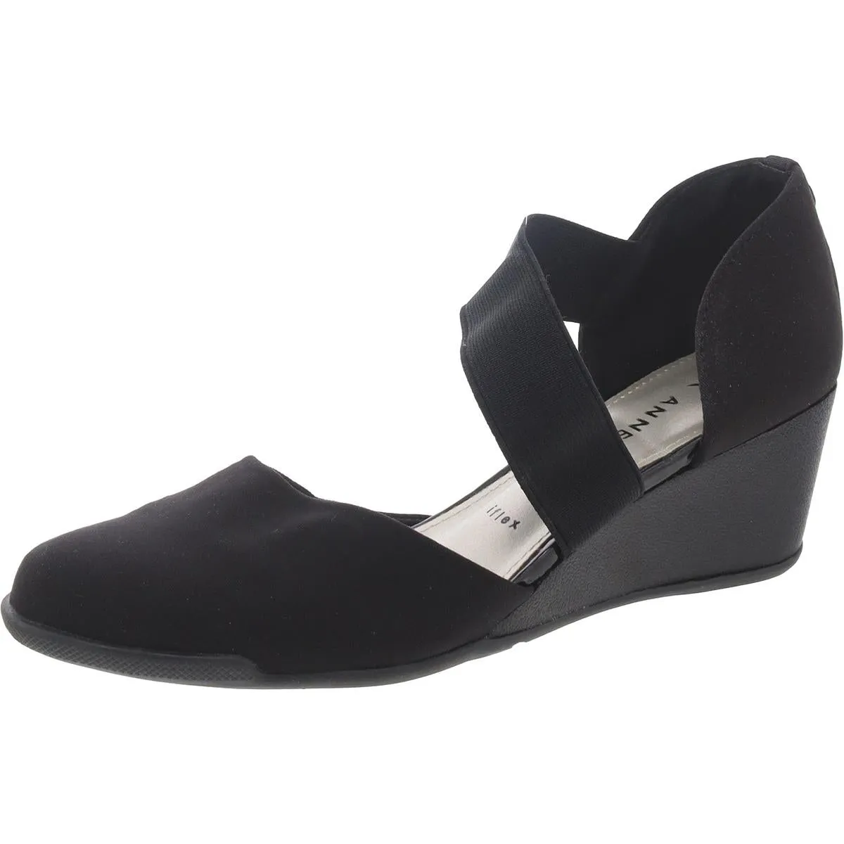 Anne Klein Womens Padded Insol Ankle Strap Wedge Heels