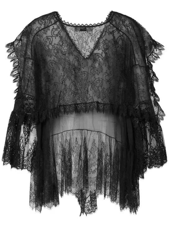 Chloé   Ruffled lace shirt 