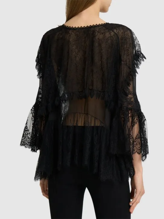 Chloé   Ruffled lace shirt 
