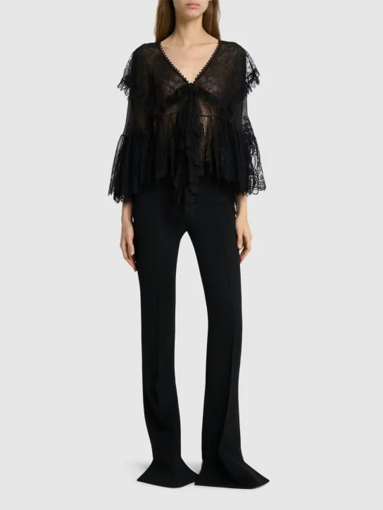 Chloé   Ruffled lace shirt 