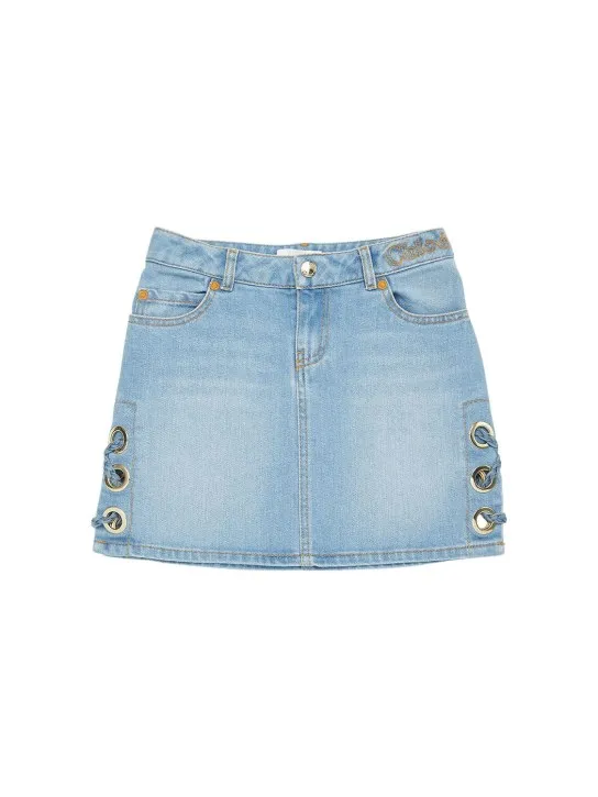 Chloé   Stretch denim mini skirt 