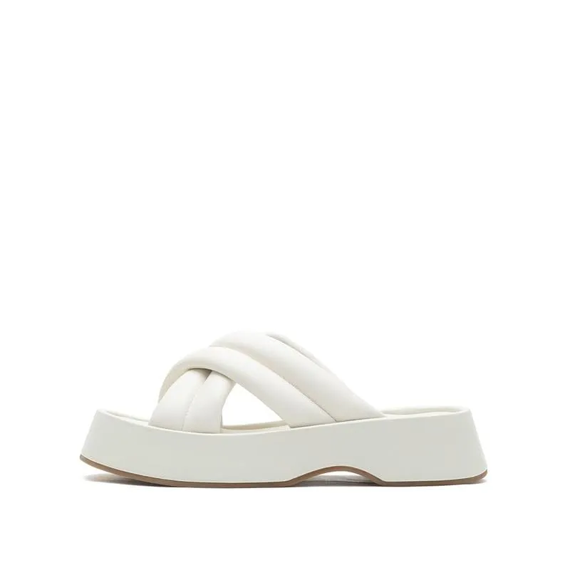 Joy&Peace Cross Strap Wedge Sandals