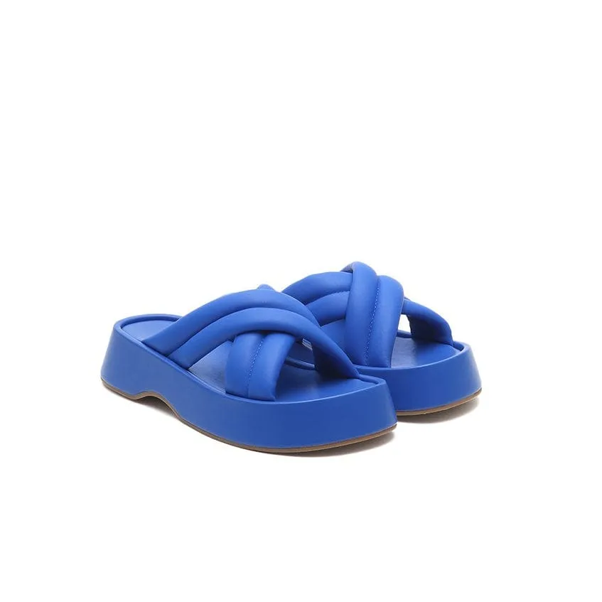 Joy&Peace Cross Strap Wedge Sandals