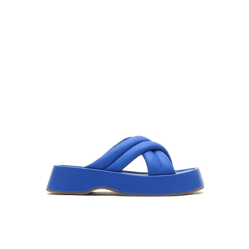 Joy&Peace Cross Strap Wedge Sandals