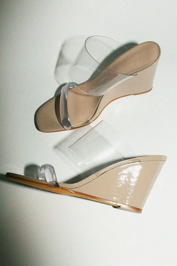 Sand Olympia Wedge