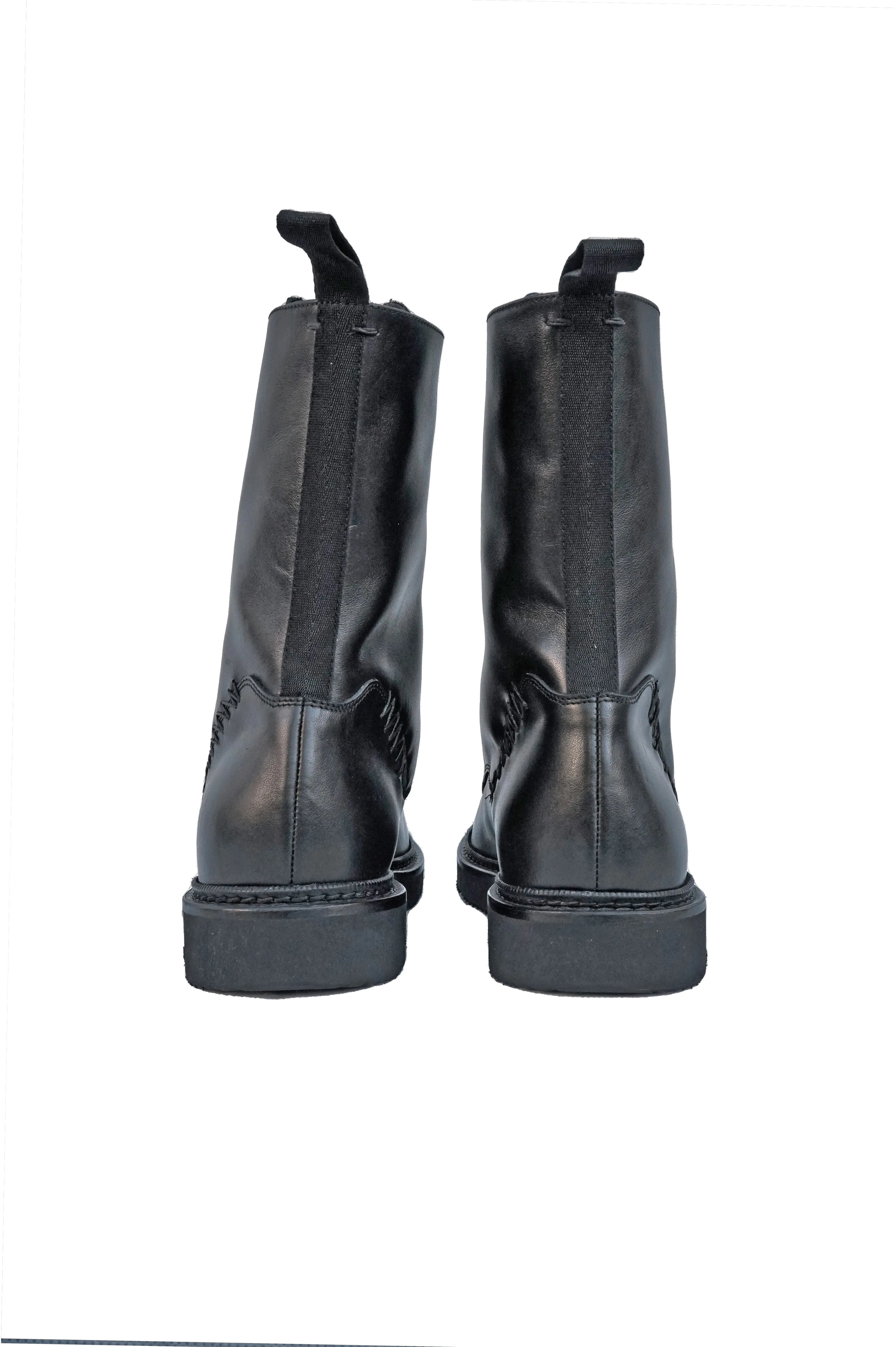 ST03 LACE-UP LEATHER BOOTS