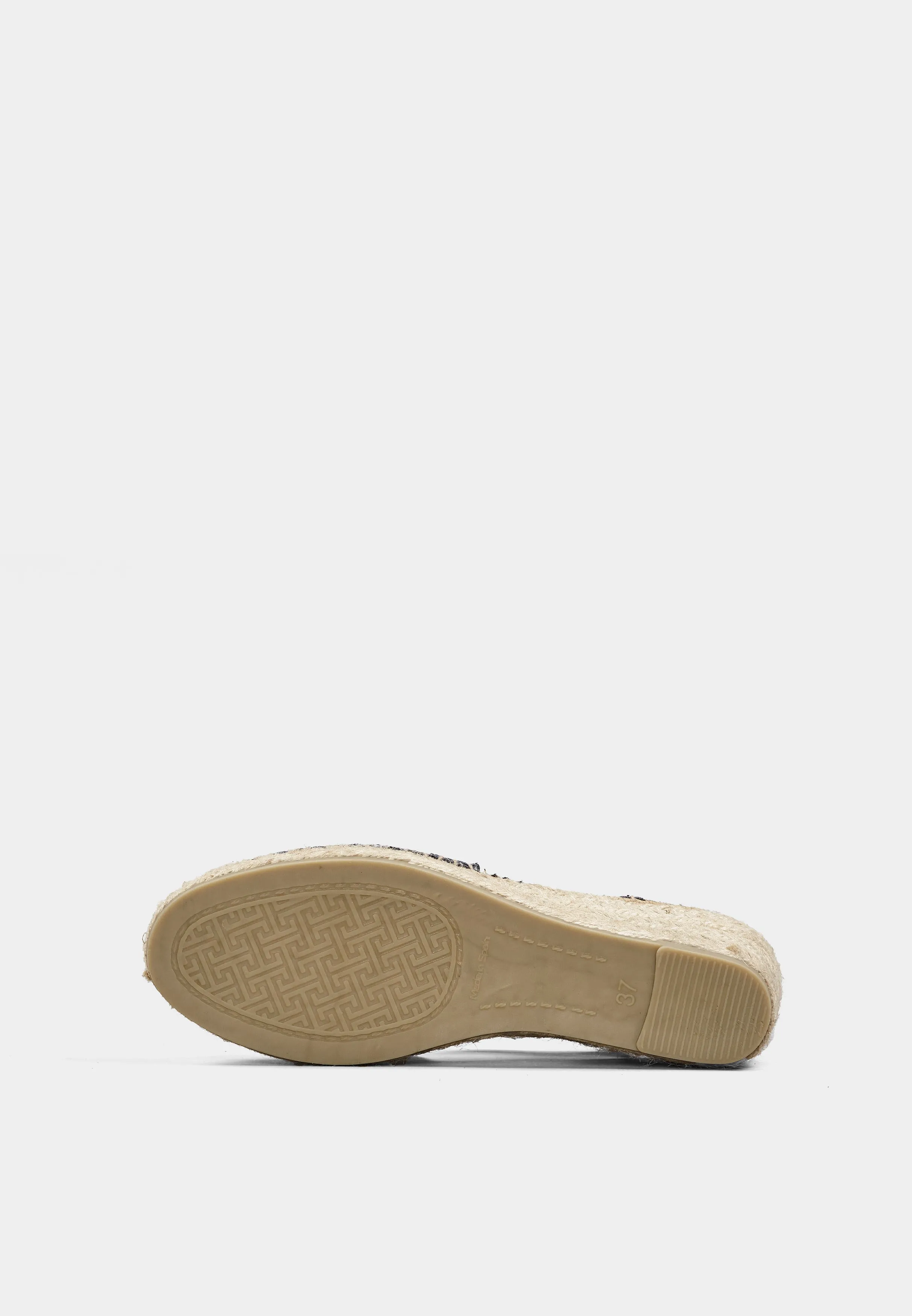 Ter Navy Linen Wedge Espadrille