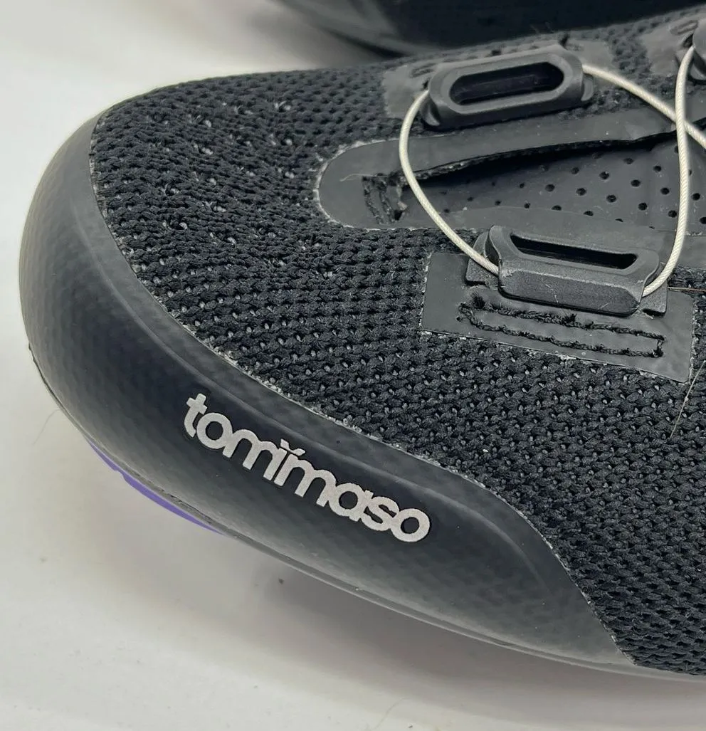 Tommaso Pista Aria Elite Black & Purple Cycling Shoe Women's Size 8