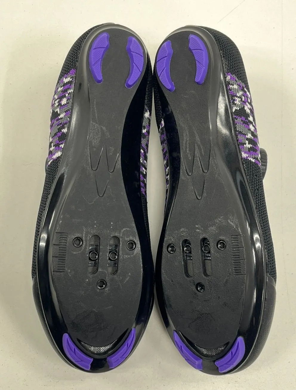 Tommaso Pista Aria Elite Black & Purple Cycling Shoe Women's Size 8